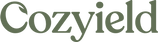Cozyield logo on a transparent background