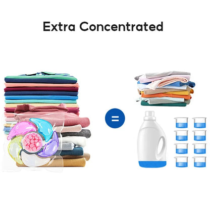 6-in-1 Laundry Beads – Eco-Friendly Washing Capsules with Rose Fragrance (30 Pcs)