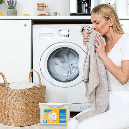 6-in-1 Laundry Beads – Eco-Friendly Washing Capsules with Rose Fragrance (30 Pcs)