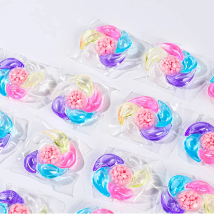 6-in-1 Laundry Beads – Eco-Friendly Washing Capsules with Rose Fragrance (30 Pcs)