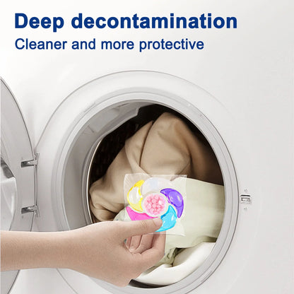 6-in-1 Laundry Beads – Eco-Friendly Washing Capsules with Rose Fragrance (30 Pcs)