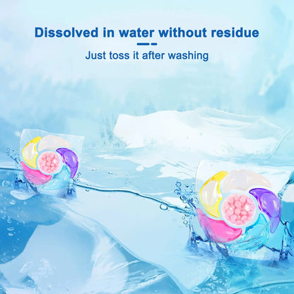 6-in-1 Laundry Beads – Eco-Friendly Washing Capsules with Rose Fragrance (30 Pcs)