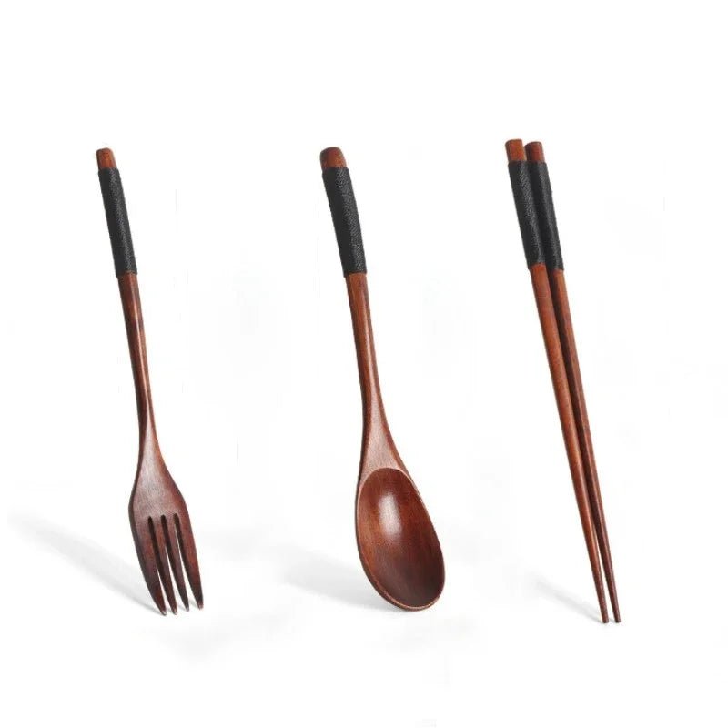 Handmade Japanese Natural Wood Utensil Set - Eco - friendly | Cozyield