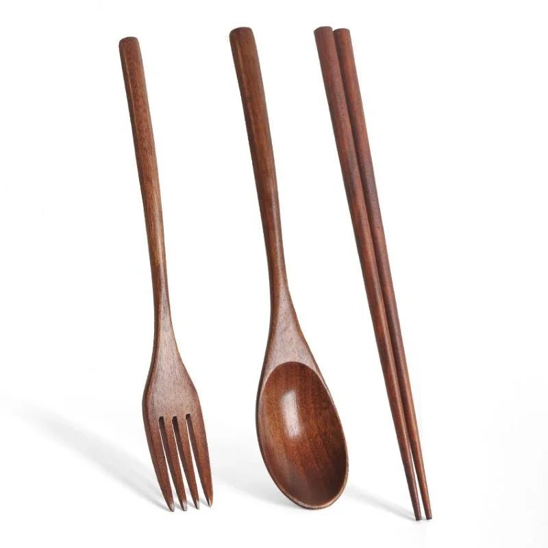 Handmade Japanese Natural Wood Utensil Set - Eco - friendly | Cozyield