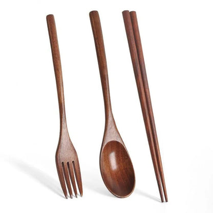 Handmade Japanese Natural Wood Utensil Set - Eco - friendly | Cozyield