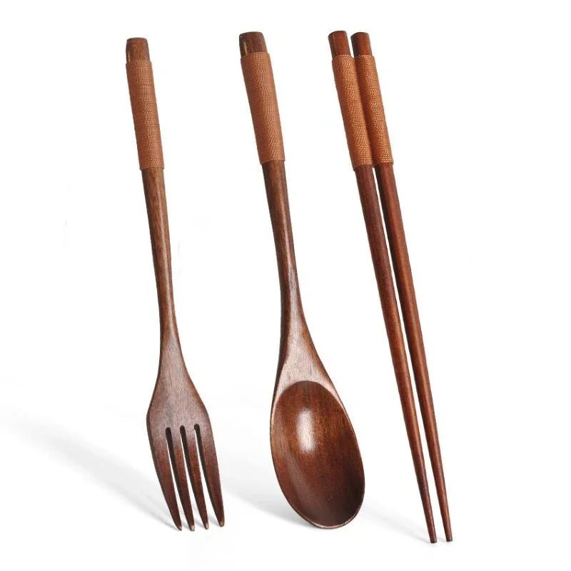 Handmade Japanese Natural Wood Utensil Set - Eco - friendly | Cozyield