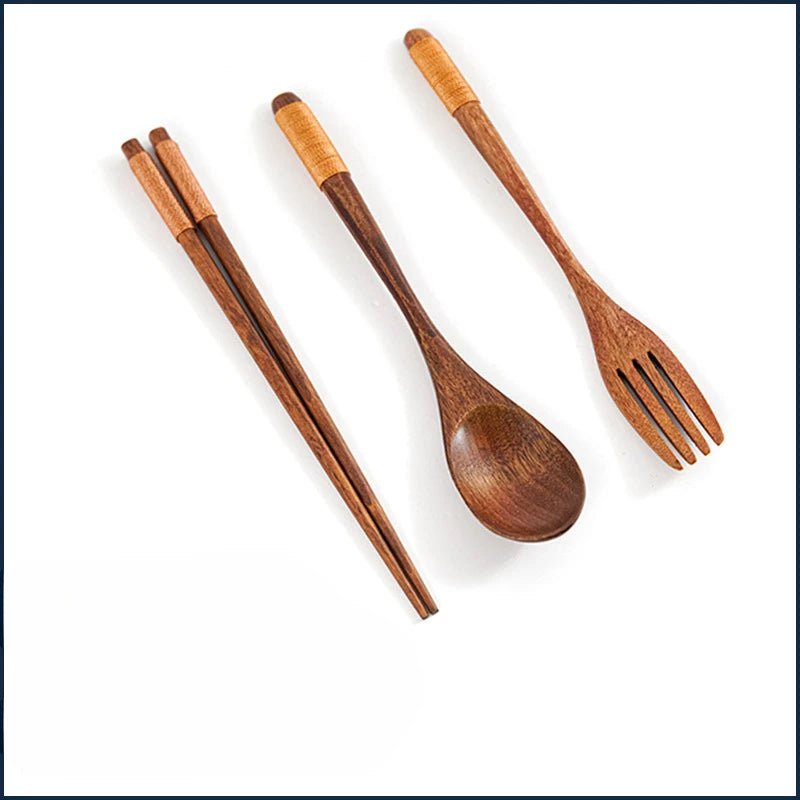 Handmade Japanese Natural Wood Utensil Set - Eco - friendly | Cozyield
