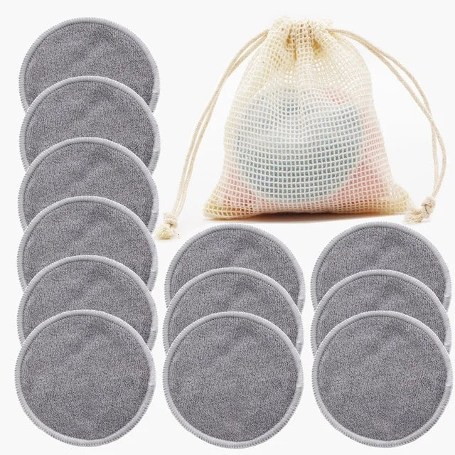 Reusable Cotton Makeup Remover Pads (12 Pcs) - Eco - friendly | Cozyield