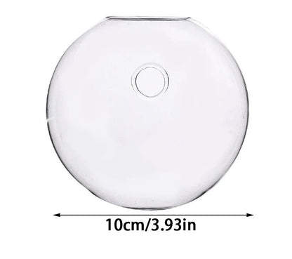 Semi - Circular Glass Wall Hanging Vase - Eco - friendly | Cozyield