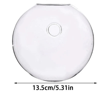Semi - Circular Glass Wall Hanging Vase - Eco - friendly | Cozyield