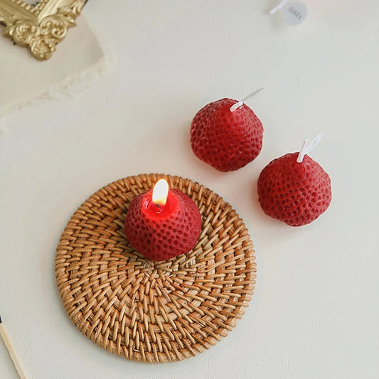 Strawberry Soy Wax Scented Candles - Eco - friendly | Cozyield