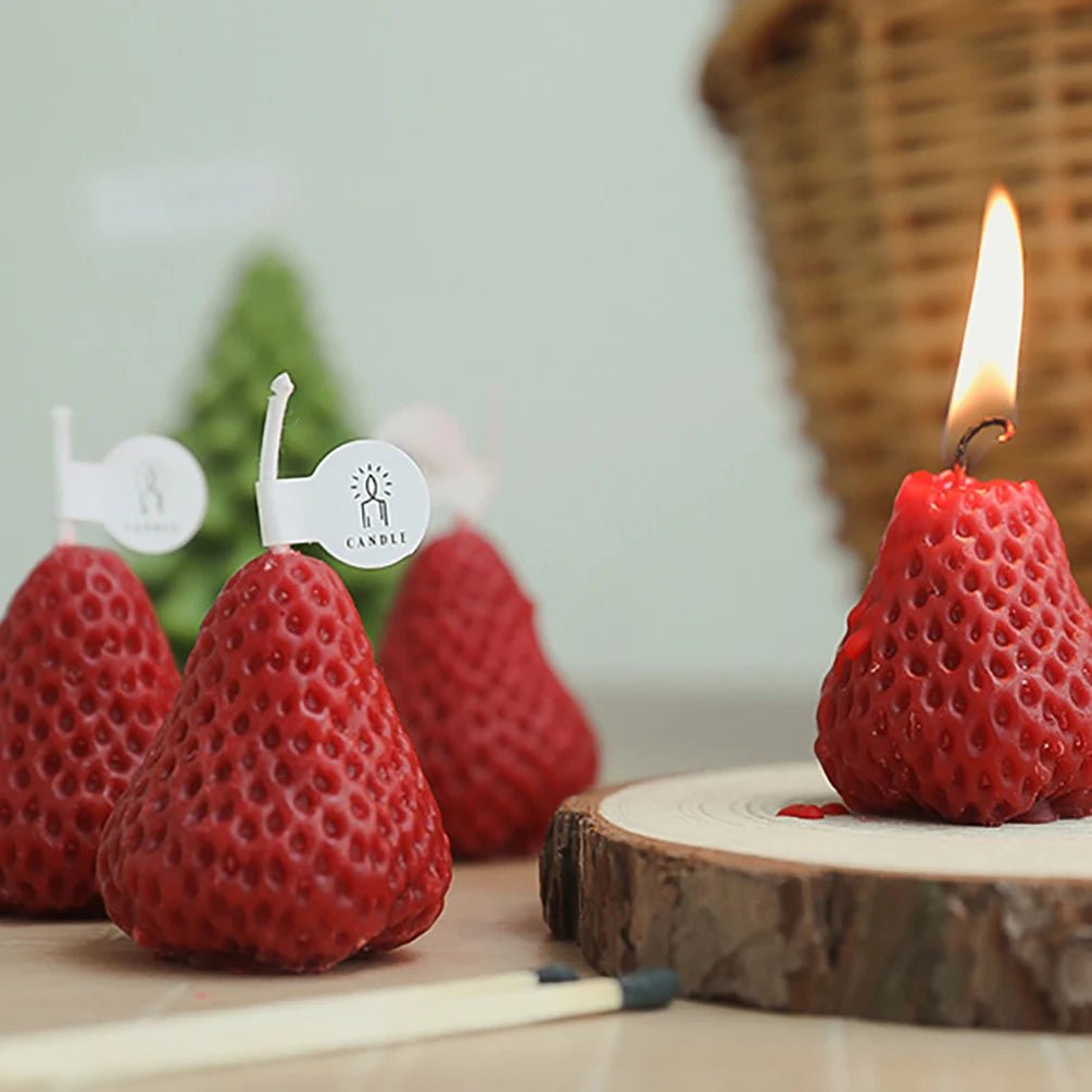 Strawberry Soy Wax Scented Candles - Eco - friendly | Cozyield
